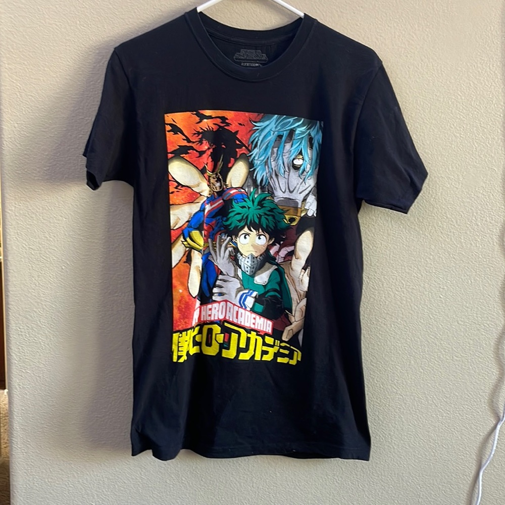 Black, My Hero Academia shirt